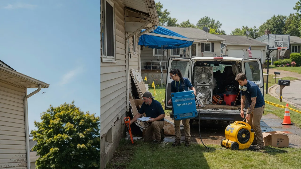 Ceiling Leak Cleanup in Kendall, KS near me